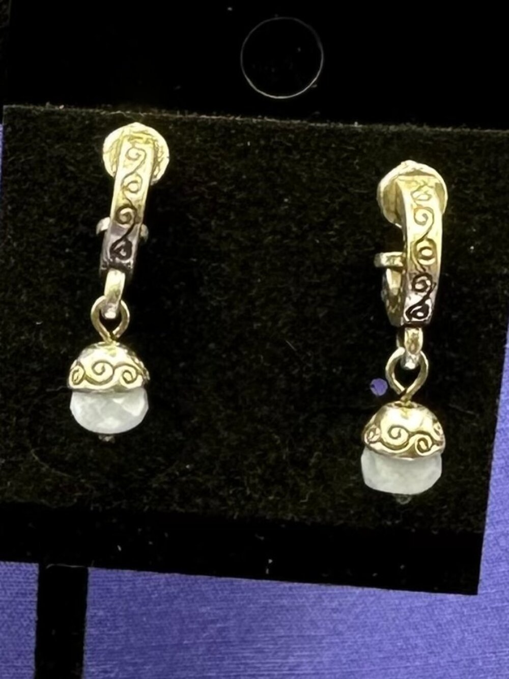 Brighton Silver-Plated Dangle Mini-Hoop Earrings